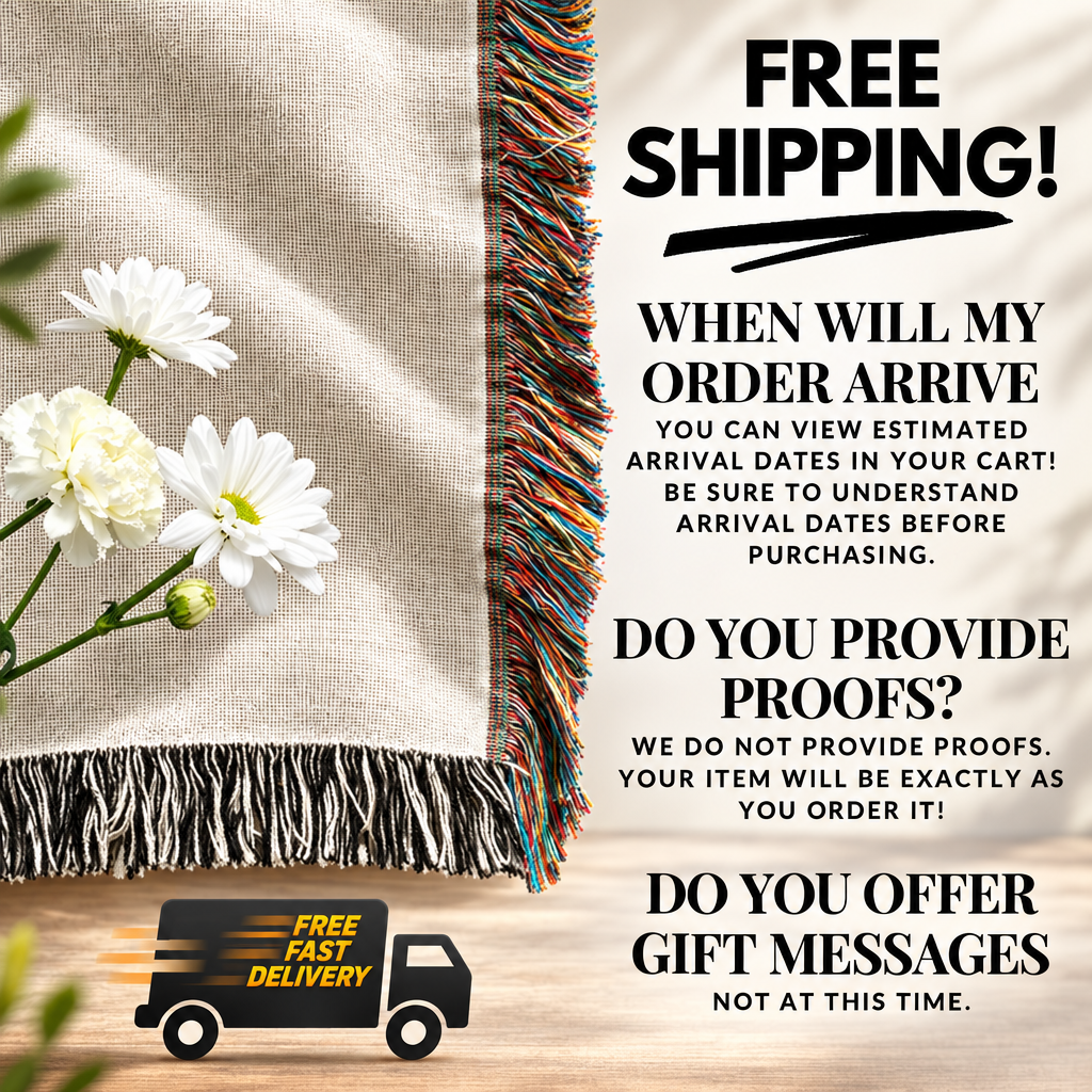 Free shipping and blanket care details